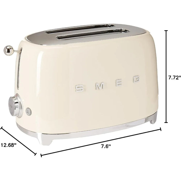 SMEG 2 Slice Retro Toaster (Cream)