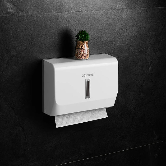 Kitchen Tissue Dispenser Luxury Paper Towel Dispenser High Quality ABS Tissue Box Wall Mounted Punch Free for Toilet