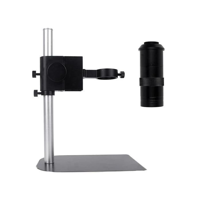 13MP VGA Video Digital Microscope Camera USB Microscope For Soldering 130X Zoom C Mount Lens Metal Base