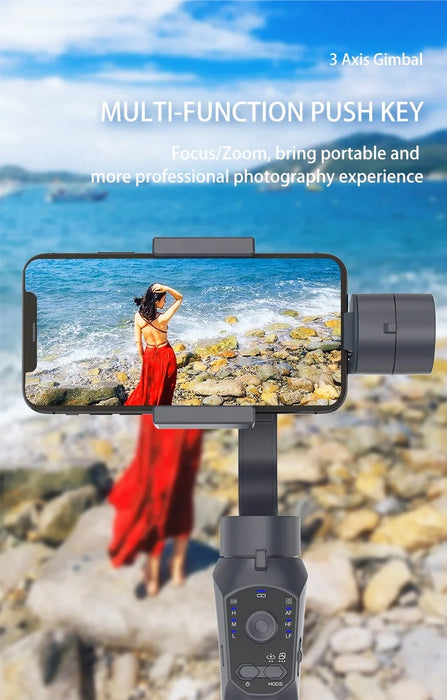 Professional Anti-shake Foldable Stabilizer F10 Pro 3-axis Handheld Gimbal for Video Shooting Sports Live Streaming 4k Gimbal