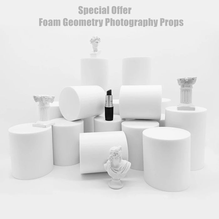 Geometric Cube Cylinder Photography Studio Background Props