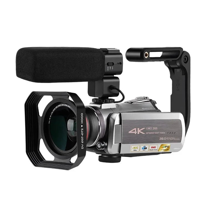 6 in 1 4K Professional DV AZ50 Dual WiFi UHD Video Cameras with Stereo NCR MIC Vertical/Anti-shake/Nightshot Live Broadcasting