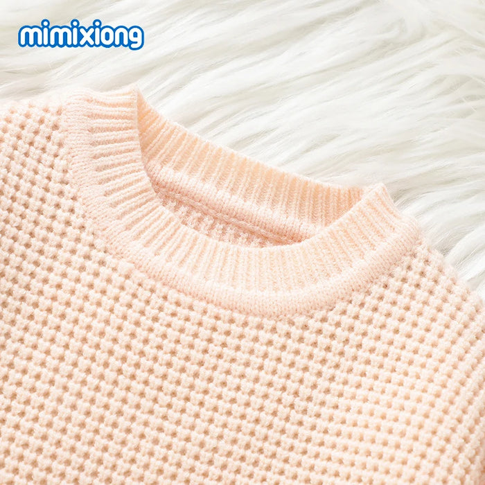 Autumn Baby Girls Clothes Winter Outwear Long Sleeve Knit Sweaters Shirts+Pants Outfits for Newborn 1-3Y Infant Kids Sport Suits