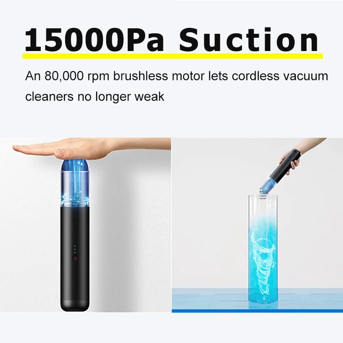 Baseus Vacuum Cleaner 15000Pa Wireless Portable Handheld 135W Strong Suction Car Handy Vacuum Cleaner Smart Home For Car Home