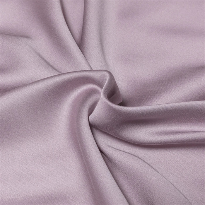 Liv-Esthete Nature 100% Silk Bedding Set Purple Pink Double Queen King Duvet Cover Flat Sheet Pillowcase Bed Linen For Sleep