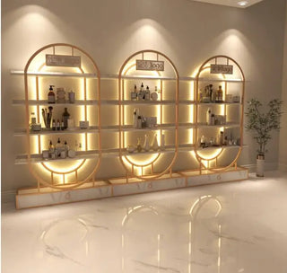 Cosmetics display cabinet beauty salon nail cabinet makeup skin care products floor to floor locker