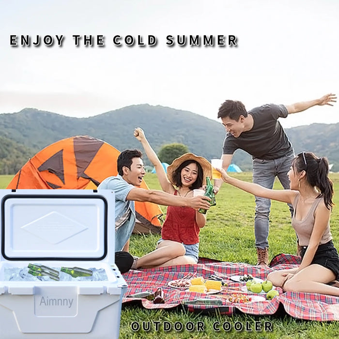 Quart Hard Cooler Insulated Portable Ice Chest Box for Beach, Drink, Beverage, Camping, Picnic, Fishing, Boat, Barbecue