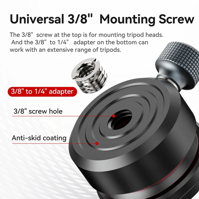 Ulanzi TT37 Mini Leveling Base Quick Precise Adjustable Leveling Base  ±8° Tiltable Leveling Base Mount