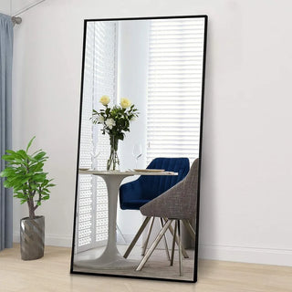 Full Length Mirror, 65" × 24" Standing Large Floor Body Mirror, Standing Hanging or Leaning, Wall-Mounted Dressing Mirror