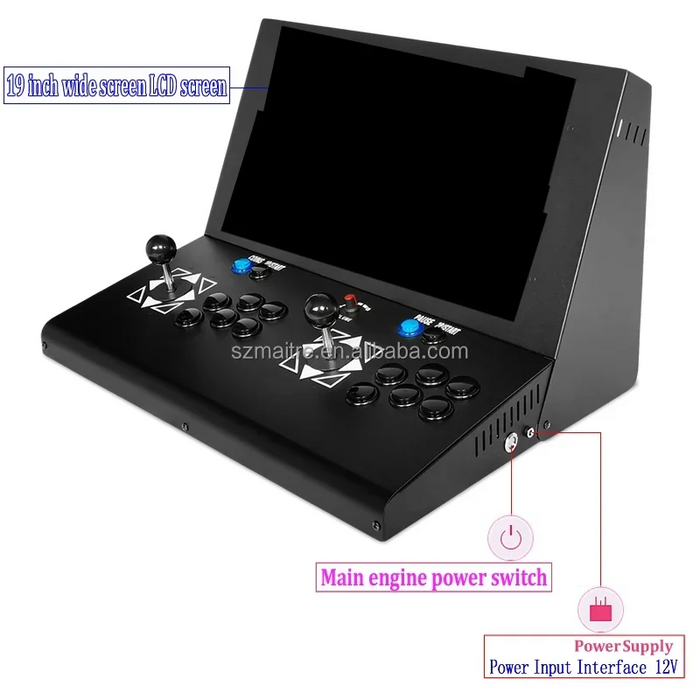 Classic 2 Players Tabletop Retro Arcade Console Video Game 3D Arcade Pandora Game Board Box