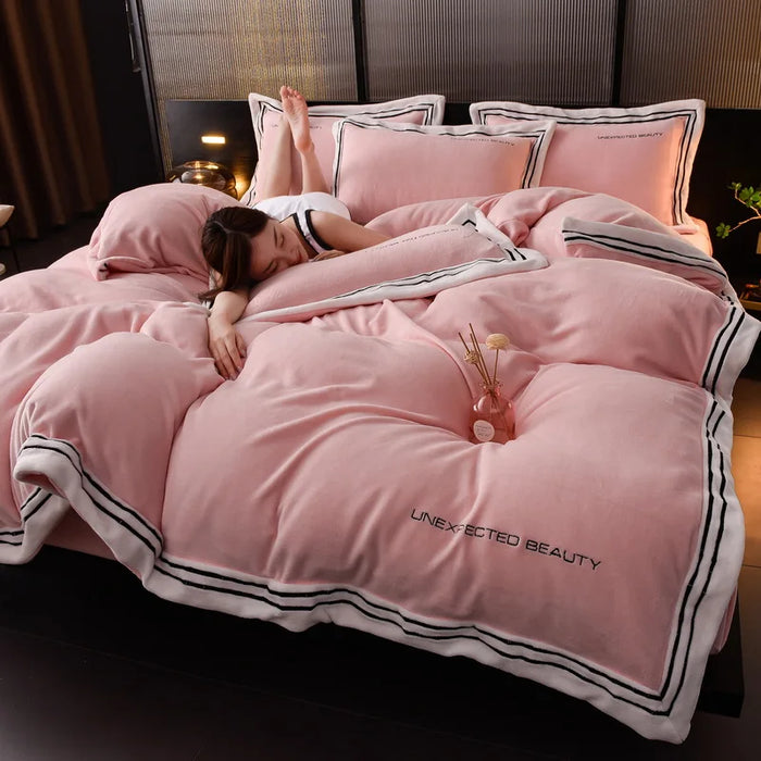 Home textile Soft Sheets Polyester Fabric Home Choice Tear Resistant Duvet Cover twin king bed sheet set bedding set