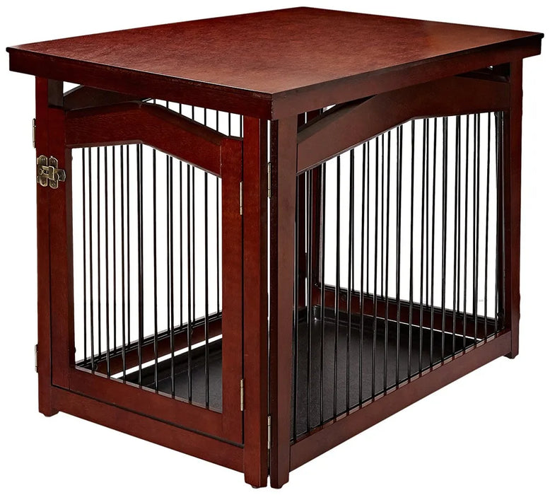 2-in-1 Pet Dog Crate Table Kannel Furniture Animal Cage adjustable  turn into table fences 2021 personalize dog cat supplies