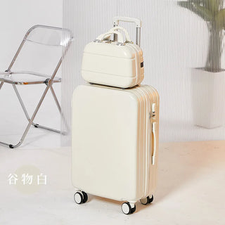 TRAVEL TALE 20"22"26"28" Inch Women Pink White Travel Suitcase Carry On Spinner Rolling Luggage Hard Trolley Case Koffer Set