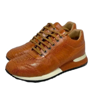 BATMO 2023 new arrival Fashion ostrich skin causal shoes men,male Genuine leather sneakers PDD282