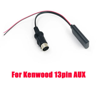 Biurlink Bluetooth AUX Adapter For Kenwood Radio 13pin Port Bluetooth Audio Cable AUX-IN MP3 Cable