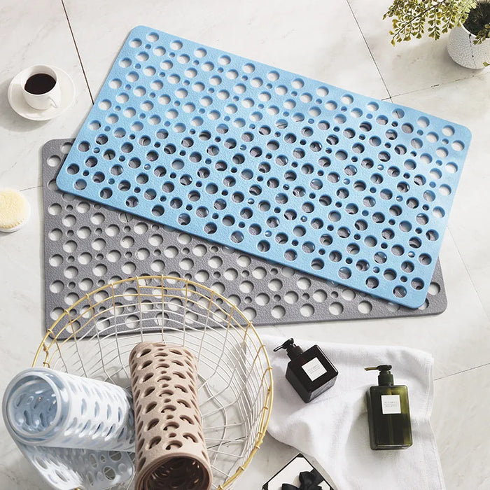 Japanese Shower Bath Mat Environmental Protection Tasteless Toilet Household Bathtub Bathroom Hollow Hydrophobic Anti-Slip Pad