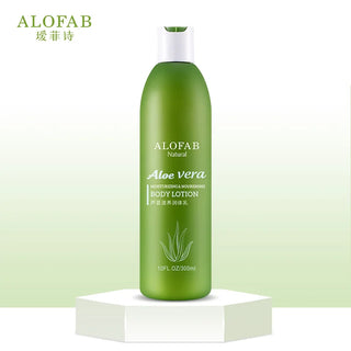ALOFAB Natural Aloe Vera Moisturizing Nourishing Body Lotion Fresh Juice Aloe Body Care Creams 300ML