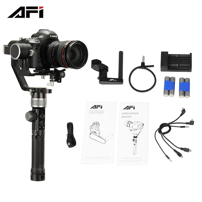 Big Discount AFI 3 axis stabilizer camera photography selfi handheld gimbal