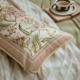 American Vintage Pillow Covers Decorative 30X70CM Flower Printed Pillow Cover Luxury Throw Pillowcase Sofa Bedside Cushion Cover