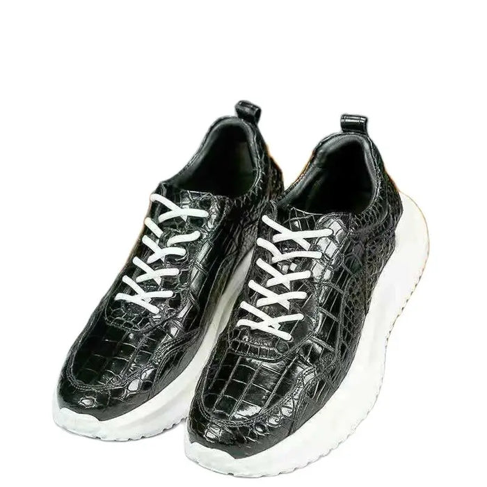 BATMO 2022 new arrival Crocodile skin causal shoes men,male Genuine leather shoes PDD021