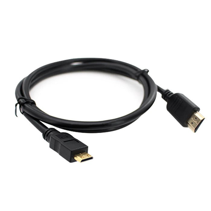 4K Mini HDMI-Compatible to HDMI-Compatible Cable for Portable Monitor Connection with Laptop, PC, TV BOX, PS5, XBOX One