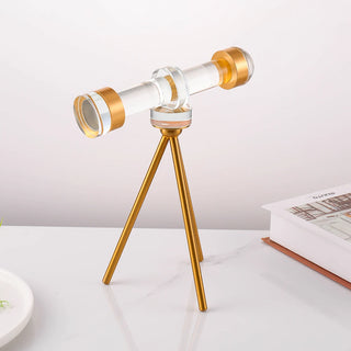 Crystal Binoculars Telescope Ornament Home decoration Bedroom Living Room Ornament Binocular Astronomy Gift Birthday Gifts