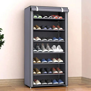 Multilayer Shoe Rack Organizer Nonwoven Fabric Hallway Entryway Stand Holder Space Saving Cabinet Home Furniture Dustproof Shelf