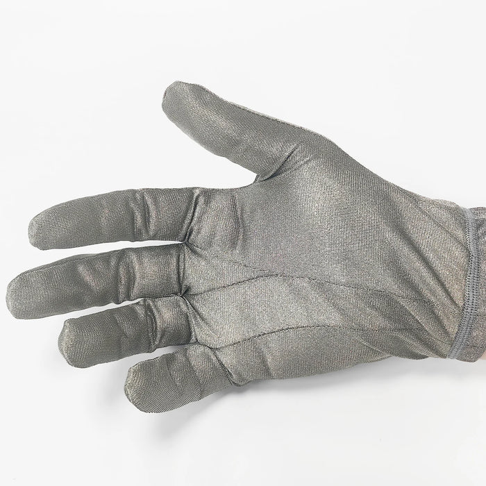 Silver Fiber Gloves Antistatic Conductive Material Screen Touch Mittens Antibacterial EMF Shielding Hand Protection