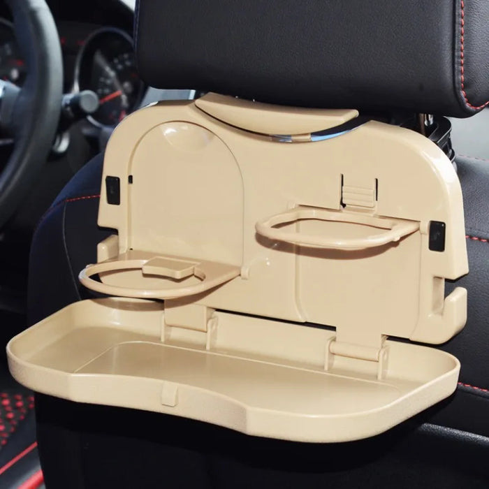 Creative Car Computer Desk Collapsible Car Table Beverage Racks Portable Multi-functional Back Chair Plate Water Cup Holder New