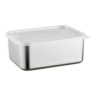 304 Stainless Steel Fresh-keeping Box Household Food-grade with Lid Sealed Vacuum Refrigerator Fruit Fresh-keeping Lunch Box New