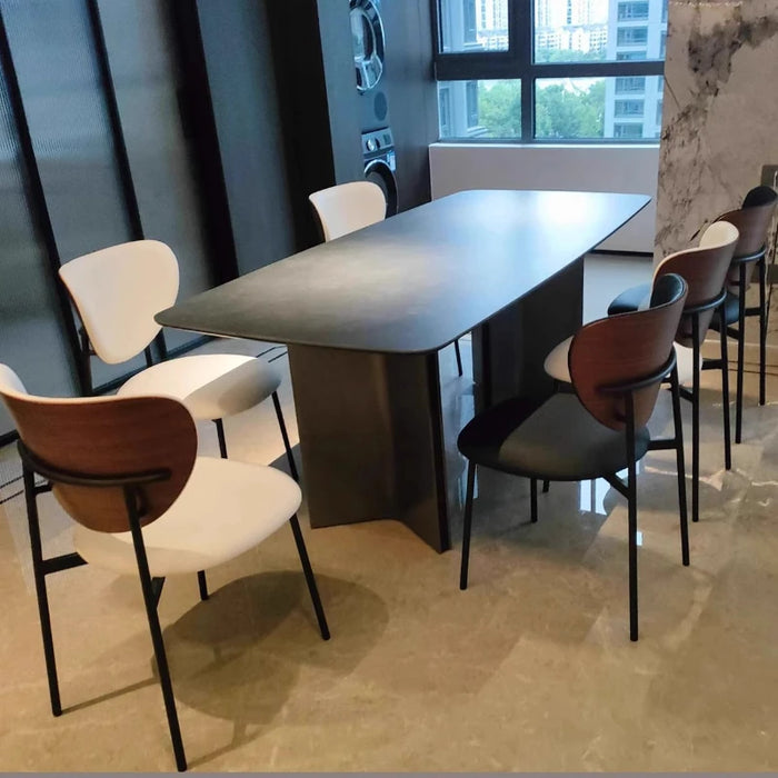 Chairs Kitchen Dining Table Modern Black Simple Rooms Elegant Tables Dinning Sedentary Designer Coffee Bord Bwrdd Marble Service