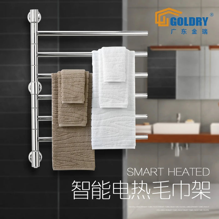 Electric Towel Drying Intelligent Constant Temperature Dry Bath Towel Rack Bathroom Punch-Free Hardware Hanging Rod