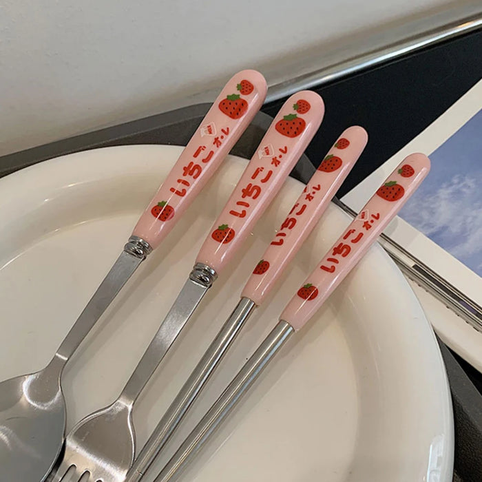 Durable Travel Flatware Odorless New Knife Fork Spoon Creative Portable Dinnerware Set Gift For Relatives Family Friends Safe