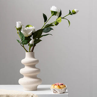 Creative Ceramic vase decoration home simple Frosted grain flower arrangement Decoration of wedding living room