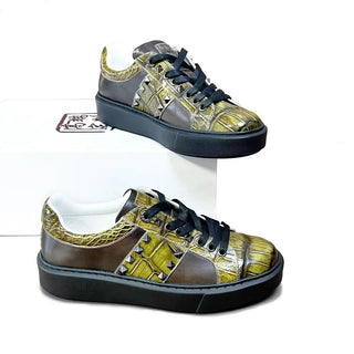 2024 new arrival Fashion Crocodile Skin causal shoes men,male Genuine leather sneakers  pdd434