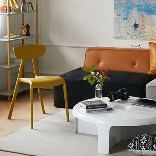 Nordic Circular Coffee Table Modern Design Creative Small Elegant Plastic Coffee Table Living Room Bedroom Mesas Home Furniture