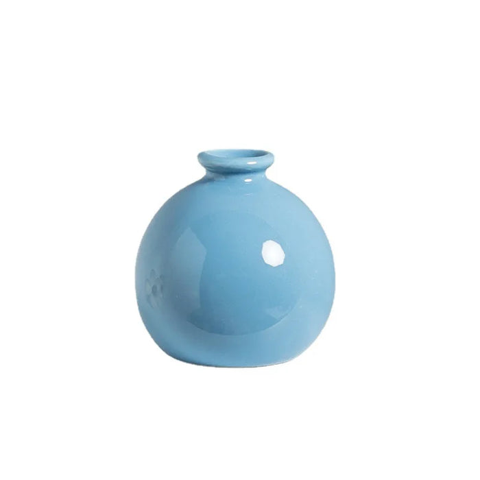 Ins Simple Ceramic vase Home living room porch decoration Dry flower hydroponic Small vase