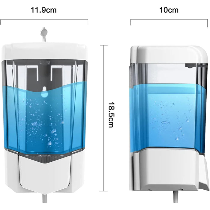 interhasa! 800ml Manual Soap Dispenser Wall Mount Liquid Hand Sterilizer Shampoo Shower Gel Punch Free For Bathroom Kitchen