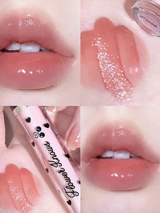 Flower Know Lip Lacquer Cherry Party Lipstick Water Light Mirror G01 Lip Mud G04 Water Light Mask Lip Gloss