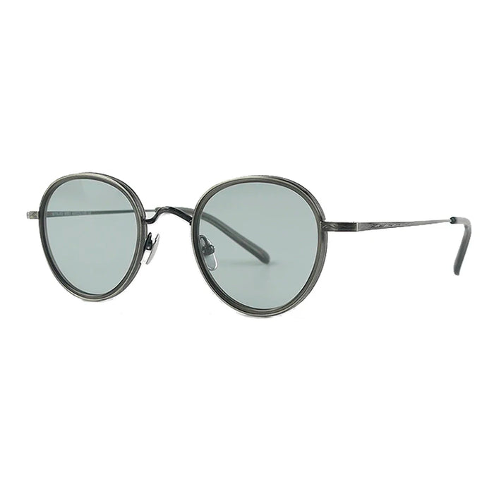 Titanium Acetate CR39 Sunglasses New Fashion Brand Designer Vintage Round Sun Glasses for Women