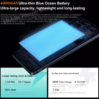 2024 Original Vivo IQOO Z9 Turbo 5G Mobile Phone 6.78" 144Hz Screen Snapdragon 8s Gen 3 Camera 50MP Battery 6000mAh Smartphone