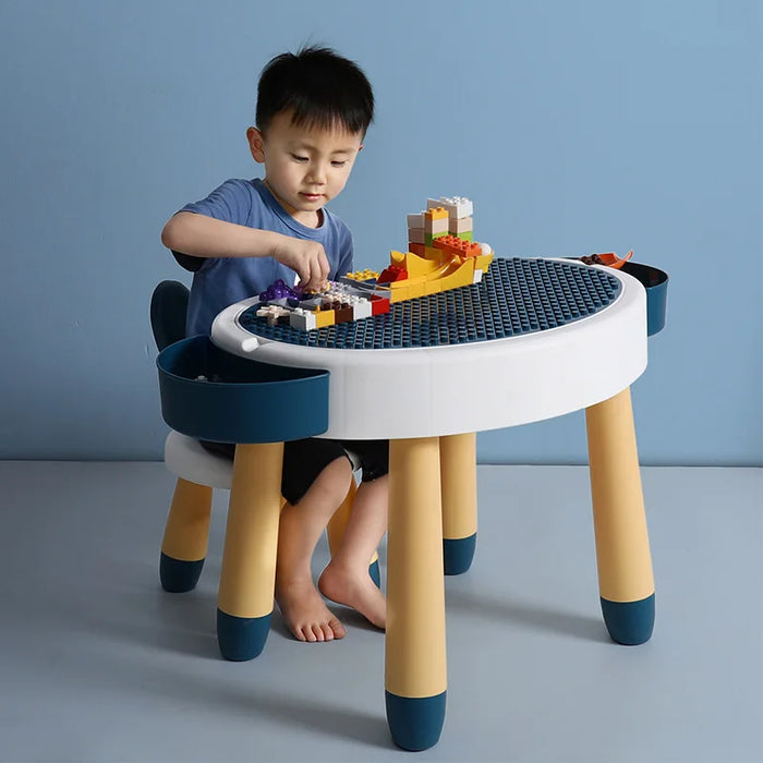 Kindergarten table and chair set children baby eating toys plastic small table home student writing class study table kid desk