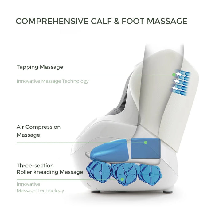 MARESE Electric Calf and Foot Massage Machine Vibration Shiatsu Air Compression Heat Rolling Kneading Leg Beauty Massager K16