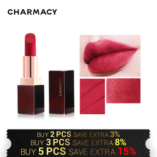 CHARMACY 15 Colors Soft Satin Matte Lipstick Easy To Wear Sexy Red Lip Stick Waterproof Long Lasting Lipsticks Beauty Cosmetic