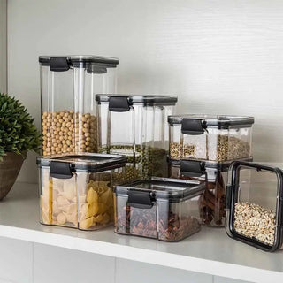 Kitchen Food Storage Containers Organizers for Pantry Fridge Organizer Jars With Lid Plastic Storage Container Spices Boxes