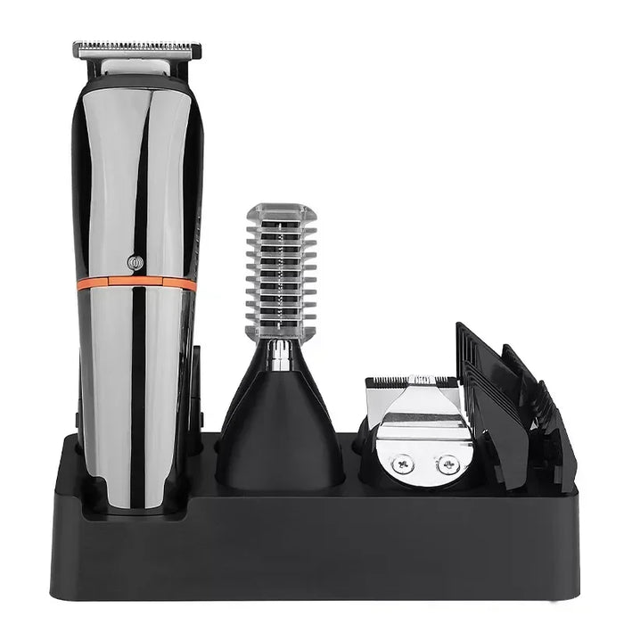 6 In 1 Mens Groomer Kit Waterproof Hair Clipper Multi Functional Shaver Set