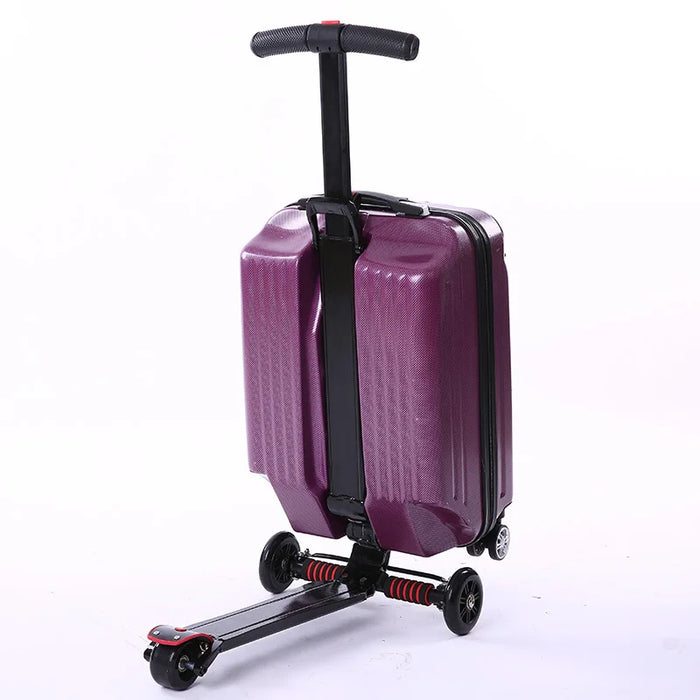 Scooter Trolley Case Riding Automatic Luggage Pc Luggage and Suitcase Multi-Function Box Boarding Bag 21-Inch