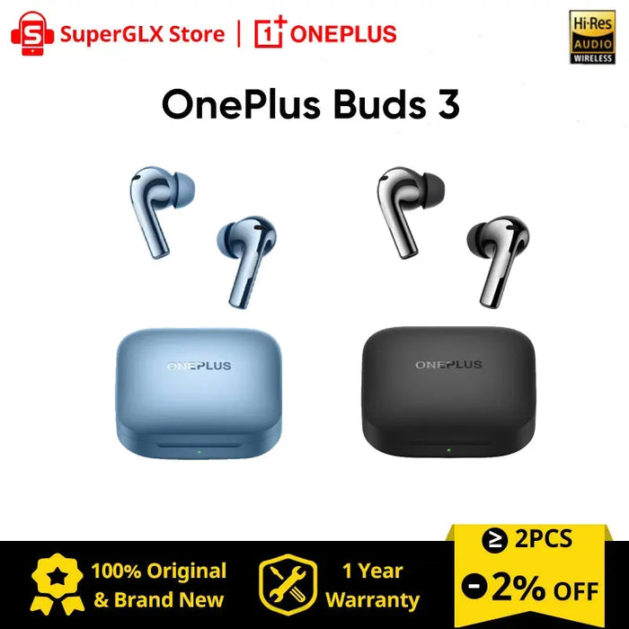 2024 New Original Oneplus Buds 3 DynEarphone TWS Bluetooth 48dB Noise Cancelltion Wireless Headphone For Oneplus 12