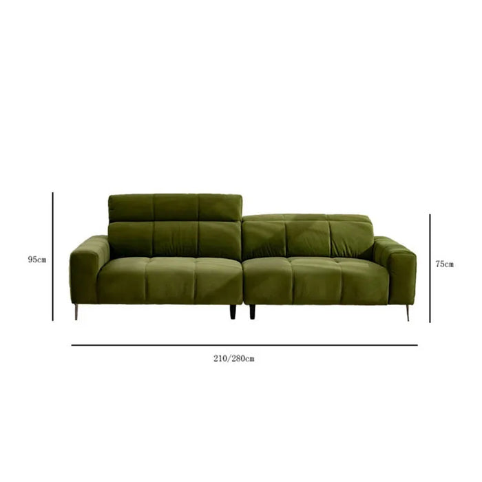 Designer Italia Sofa Velvet Green Lounge Module Modern Comfortable Living Room Sofa Decoration Relaxing Salon Nordic Furniture