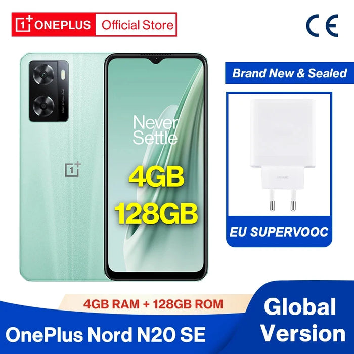 OnePlus Nord N20 SE N 20 Global Version 4GB 128GB 33W SUPERVOOC 5000mAh Battery Mobile Phone  50MP Camera Cellphone